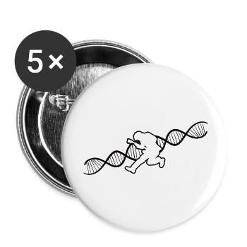 Gitarrist Musiker Musik Gitarristin Band Gitarre - Buttons klein 25 mm (5er Pack) - Weiß - Vorne
