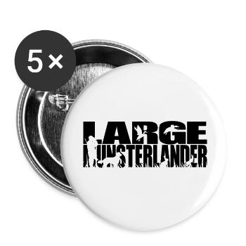 LARGE MUNSTERLANDER Hunting Dogs Hunting Dog Wilsigns - Buttons small 1''/25 mm (5-pack) - white - Front