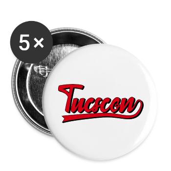 Retro Tucson Arizona lettering - Buttons small 1''/25 mm (5-pack) - white - Front