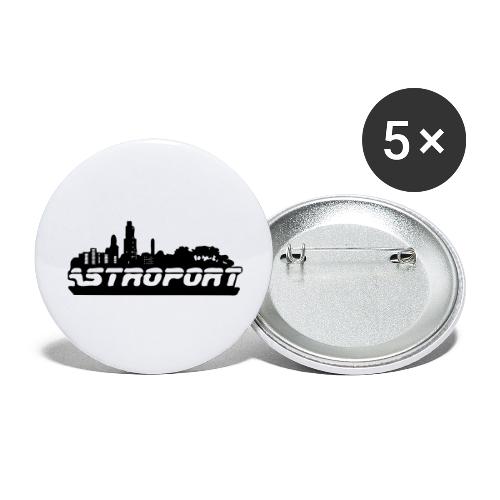 Astroport - Lot de 5 petits badges (25 mm)