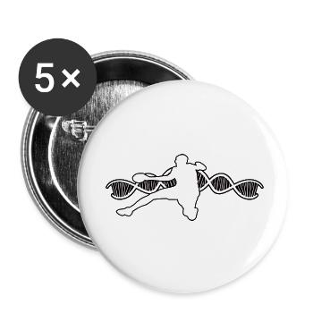 Handball Handball Player Handball Team Handball Fan - Lot de 5 petits badges (25 mm) - blanc - Devant