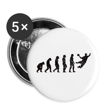 Handball Handball Player Handball Fan Handball Team - Lot de 5 petits badges (25 mm) - blanc - Devant