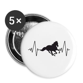 Werdender Vater Papa Papi Geschenk - Buttons klein 25 mm (5er Pack) - Weiß - Vorne