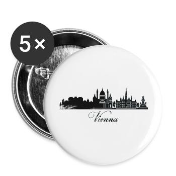 Austria travel europe eu vienna alps tirol aus - Buttons small 1''/25 mm (5-pack) - white - Front