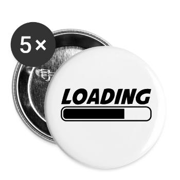 loading - Buttons klein 25 mm (5er Pack) - Weiß - Vorne