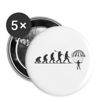 Evolution Parachute - Buttons small 1''/25 mm (5-pack) - white - Front