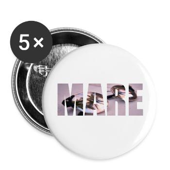 mare -Sonnebrille - Palmen - Buttons klein 25 mm (5er Pack) - Weiß - Vorne