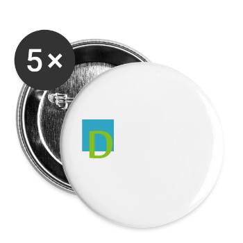 Dancing Dance Music - Buttons small 1''/25 mm (5-pack) - white - Front