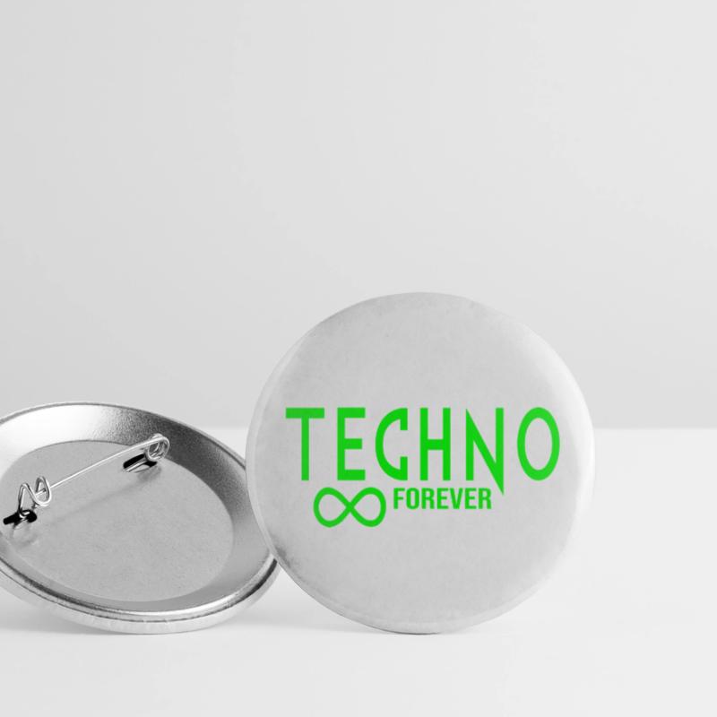Techno forever infinity Buttons small 1''/25 mm (5-pack)