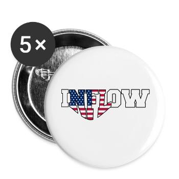 INFLOW | Election 2024 - Buttons small 1''/25 mm (5-pack) - white - Front