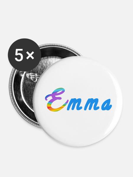 Emma - Buttons klein 25 mm (5er Pack) - Weiß