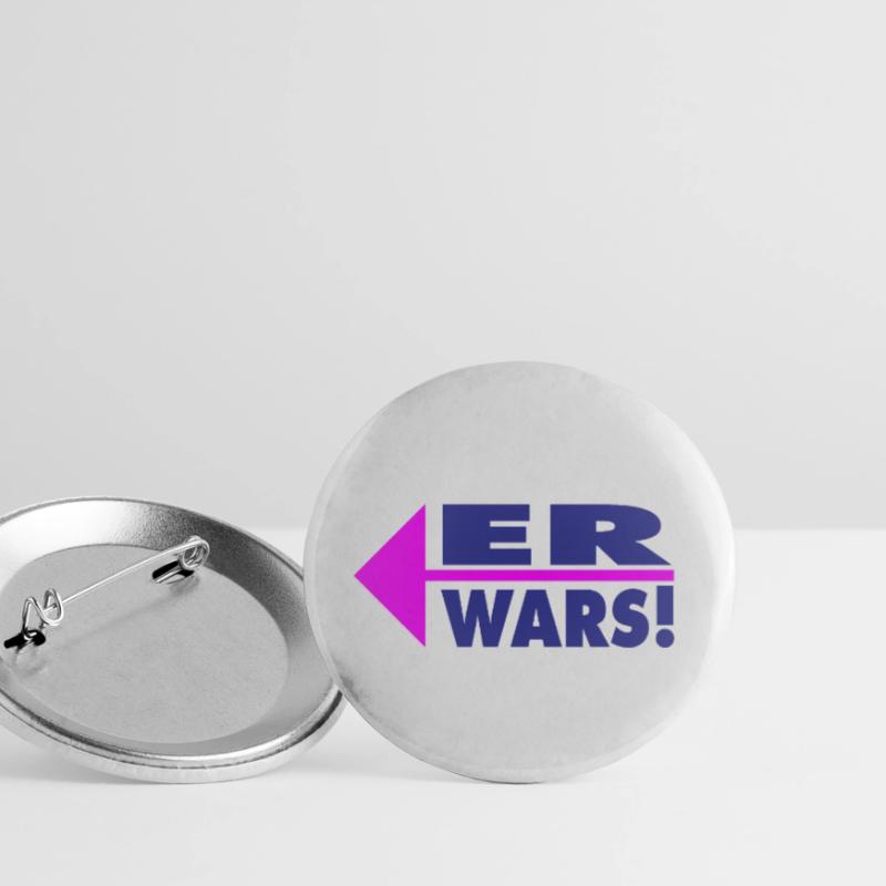 Er wars! Partner- oder Partyshirt Buttons klein 25 mm (5er Pack)