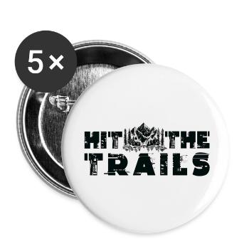 Trail Running Sports - Buttons small 1''/25 mm (5-pack) - white - Front