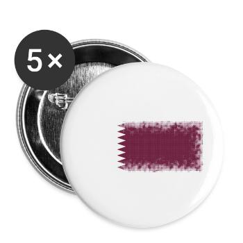 Qatar as Qatar - Buttons small 1''/25 mm (5-pack) - white - Front