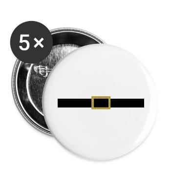 Santa Claus belt - Buttons small 1''/25 mm (5-pack) - white - Front