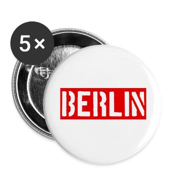 Berlin - Deutschland - Germany - Alexanderplatz - Buttons small 1''/25 mm (5-pack) - white - Front