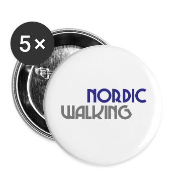 Nordic Walking - Sport - Endurance - Walking - Buttons small 1''/25 mm (5-pack) - white - Front