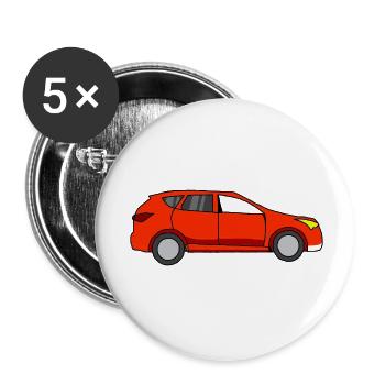 All aboard - Buttons small 1''/25 mm (5-pack) - white - Front