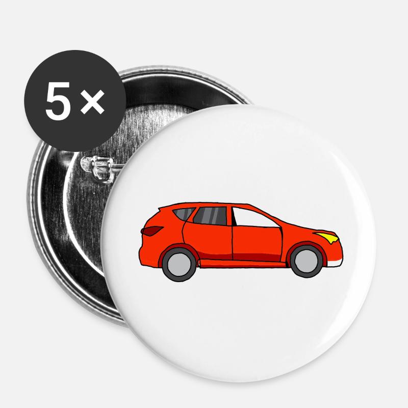 All aboard - Buttons small 1''/25 mm (5-pack) - white