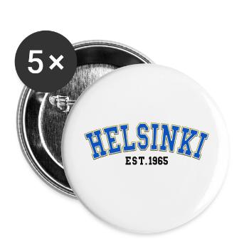 Helsinki est.1965 - Lot de 5 petits badges (25 mm) - blanc - Devant
