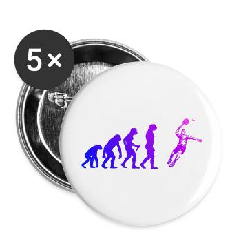Compact padel design for padel players - Buttons small 1''/25 mm (5-pack) - white - Front