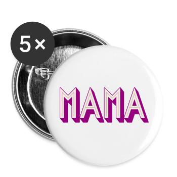 Maman drôle Mamie Motif de cadeau pour la fête des mères Humour - Lot de 5 petits badges (25 mm) - blanc - Devant