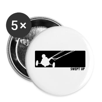 Kite Buggy - Buttons klein 25 mm (5er Pack) - Weiß - Vorne
