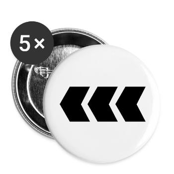 arrow - Buttons small 1''/25 mm (5-pack) - white - Front