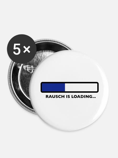rausch - Buttons klein 25 mm (5er Pack) - Weiß