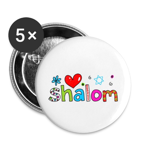 Shalom II - Buttons klein 25 mm (5er Pack)