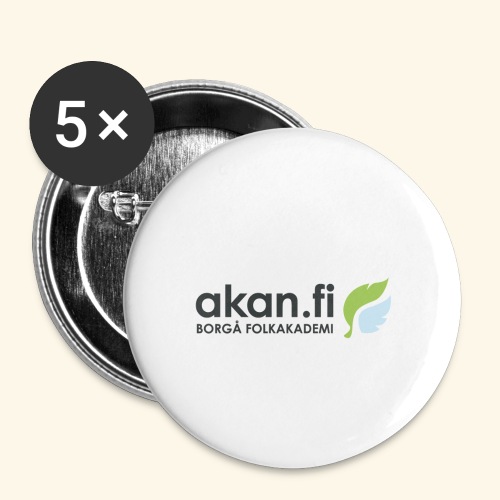 Akan Black - Små knappar 25 mm (5-pack)