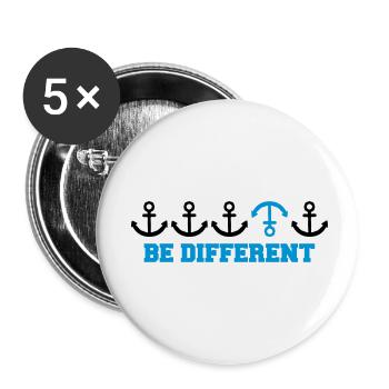 text be different different row pattern anchor many - Buttons small 1''/25 mm (5-pack) - white - Front