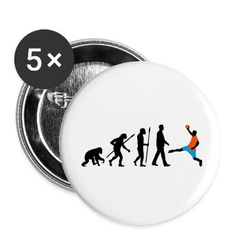 evolution_handball_102012_a_3c - Buttons klein 25 mm (5er Pack) - Weiß - Vorne