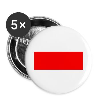 Red bar - Buttons small 1''/25 mm (5-pack) - white - Front
