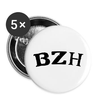 BZH Britain - Buttons small 1''/25 mm (5-pack) - white - Front