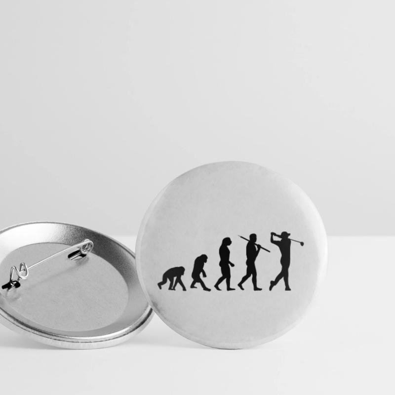 Golf Evolution Geschenk Buttons klein 25 mm (5er Pack)