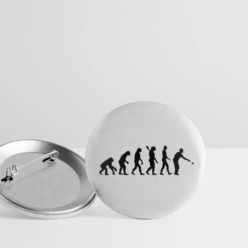 Pétanque Évolution Lot de 5 petits badges (25 mm)