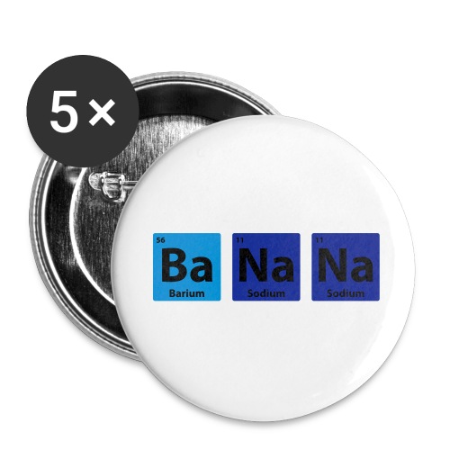 Periodic Table: BaNaNa - Små knappar 25 mm (5-pack)