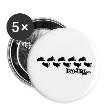 Loading Baby Design - Lot de 5 petits badges (25 mm) - blanc - Devant
