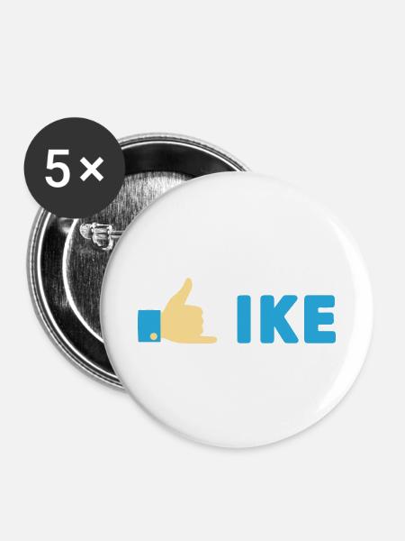 Like - Daumen hoch - Buttons klein 25 mm (5er Pack) - Weiß