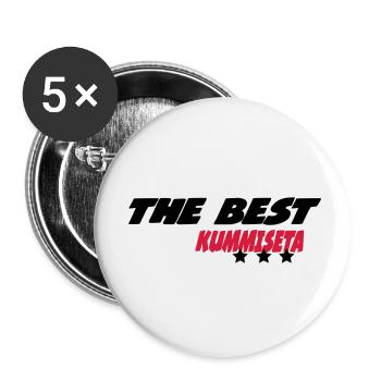 The best kummiseta - Lot de 5 petits badges (25 mm) - blanc - Devant