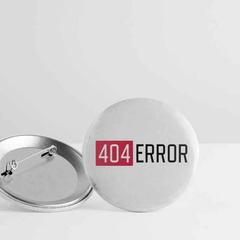 404 ERROR Buttons small 1''/25 mm (5-pack)