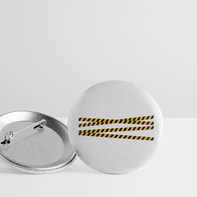 Security tape blocking zone Buttons small 1''/25 mm (5-pack)