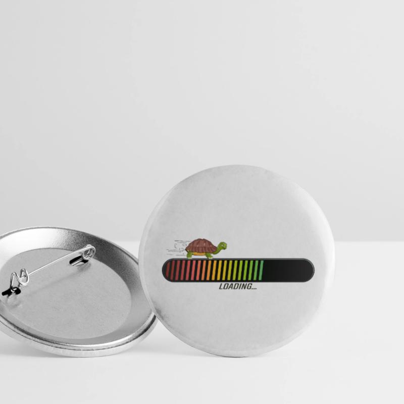 turtle bar loading loading progress drawing Buttons small 1''/25 mm (5-pack)