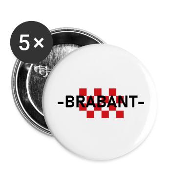 BRABANT PRINT WITH FLAG - Buttons small 1''/25 mm (5-pack) - white - Front