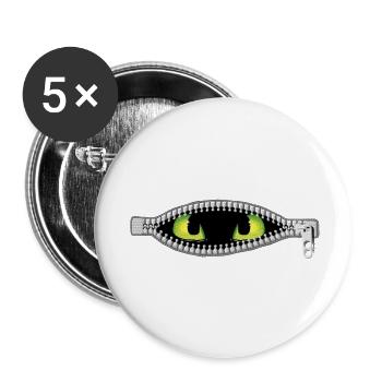 Monster in mir - Buttons klein 25 mm (5er Pack) - Weiß - Vorne