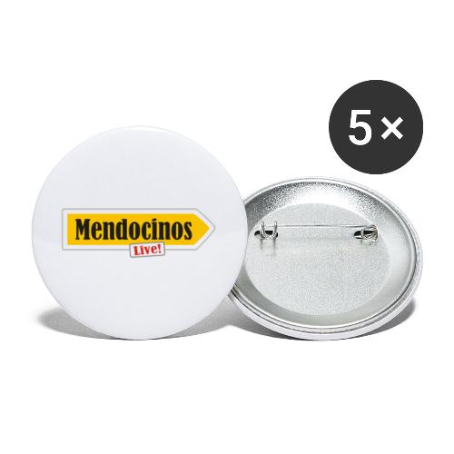 Mendocinos Live Wegweiser 2022 - Buttons klein 25 mm (5er Pack)