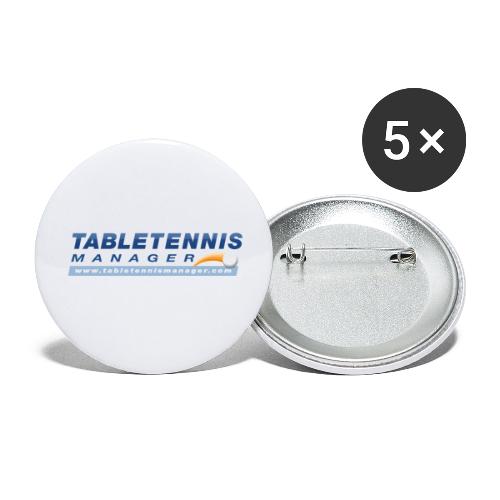 Table Tennis Manager Artikel - Buttons klein 25 mm (5er Pack)