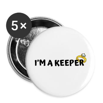 Engagement Design - Buttons small 1''/25 mm (5-pack) - white - Front