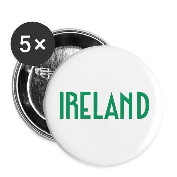 Ireland - Buttons small 1''/25 mm (5-pack) - white - Front